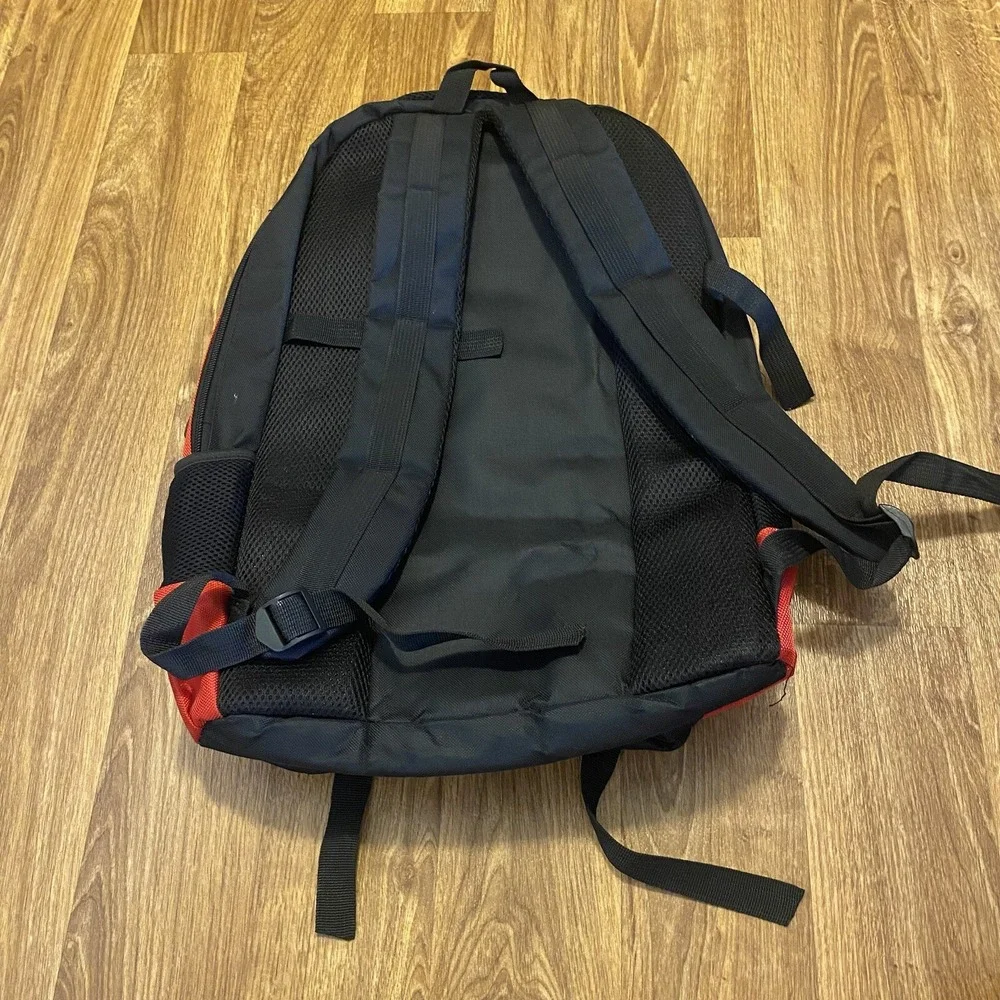 Sport Outdoors Hiking Backpack Red‎ & Black Many Zipper Pouches Adults